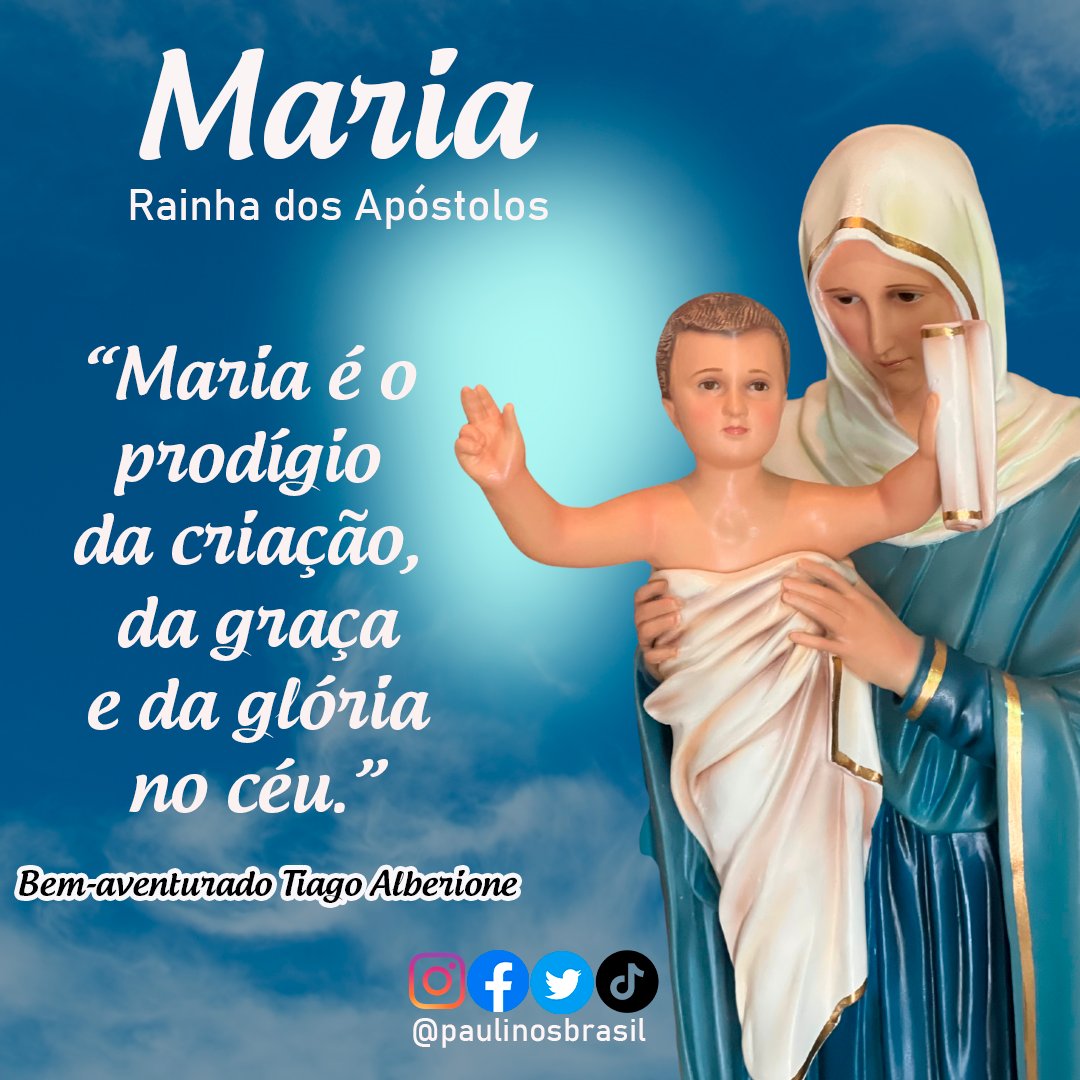 #RainhaDosApóstolos #SábadoMariano #Mãe #Fé #Amor #MãeDeDeus