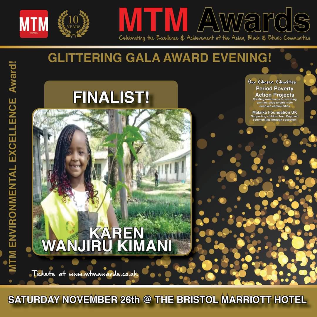 tek_kenya's tweet photo. The day of Crowning is finally here Celebrate Our Little CLIMATE CHANGE and Environmental Ambassador Princess Karen  Wanjiru, ready to bring home the MTN EXCELLENCE ENVIRONMENTAL AWARDS at Briston Marriott Hotel in UK .

#ChildrenWithNature
#5BillionTrees https://t.co/GHCllpTykc