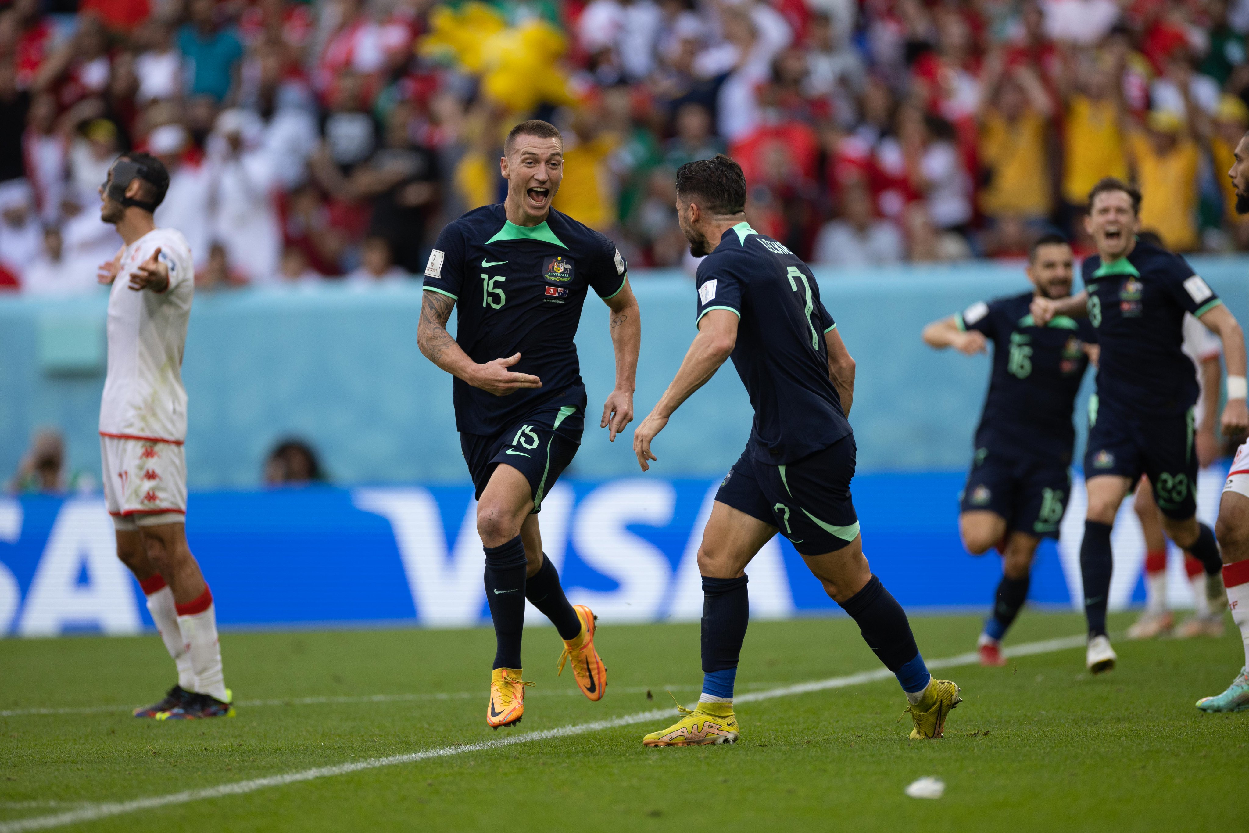 Tunisia vs Australia Highlights: Mitchell Duke keeps Australia alive in FIFA WC 2022, Socceroos beat Tunisia 1-0 - Watch Highlights