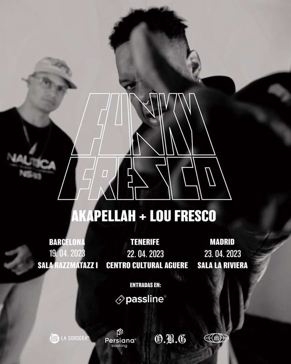 Fleek_Mag's tweet photo. AKAPELLAH ✚ LIL SUPA anuncian TOUR CONJUNTO por ESPAÑA para 2023 📍🇪🇸

Llegarán a Madrid, Barcelona y Tenerife. https://t.co/E6KEVEr0nq