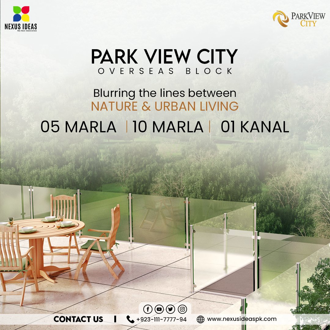 nexusideaspk1's tweet photo. Park view city Overseas Block.
Park View City Islamabad is a glorious project that is attracting investment from all over the country. With lush green landscapes and mountainous terrains, this project is a game-changer in the real estate market of Islamabad. https://t.co/8qeeiH8n6s