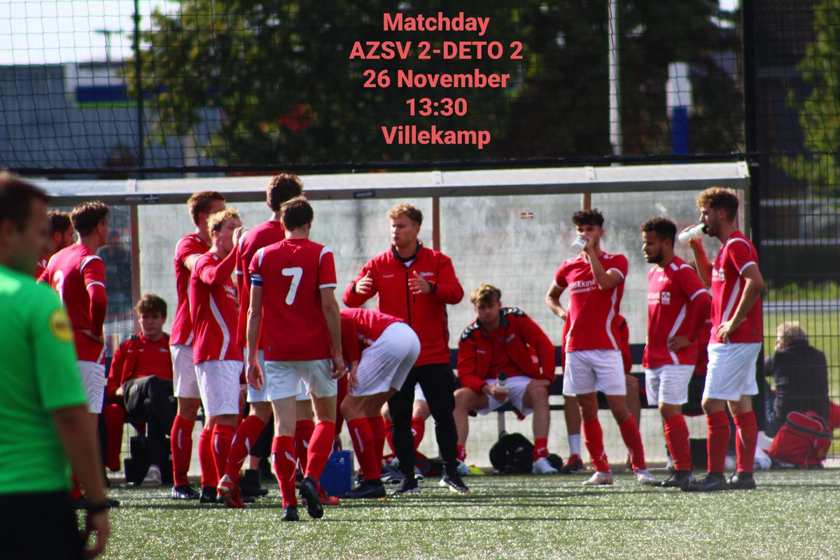 Vandaag thuis tegen DETO 2. Kan AZSV 2 de eerste periode in stijl afsluiten? Komt dat zien!