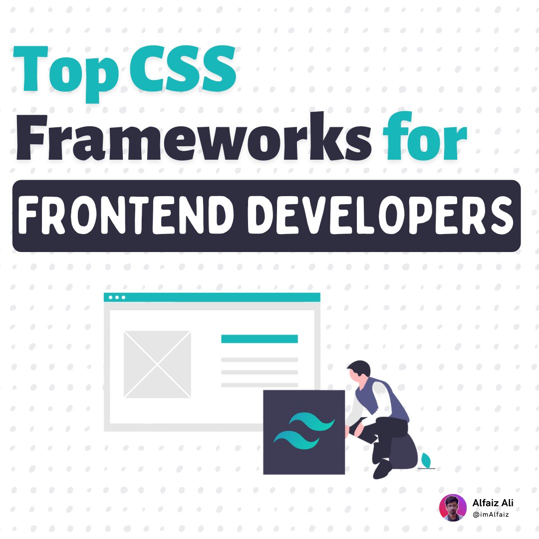 AlfaizAliX's tweet image. Top CSS Frameworks for Frontend Developers 🎨

A Thread 🧵👇