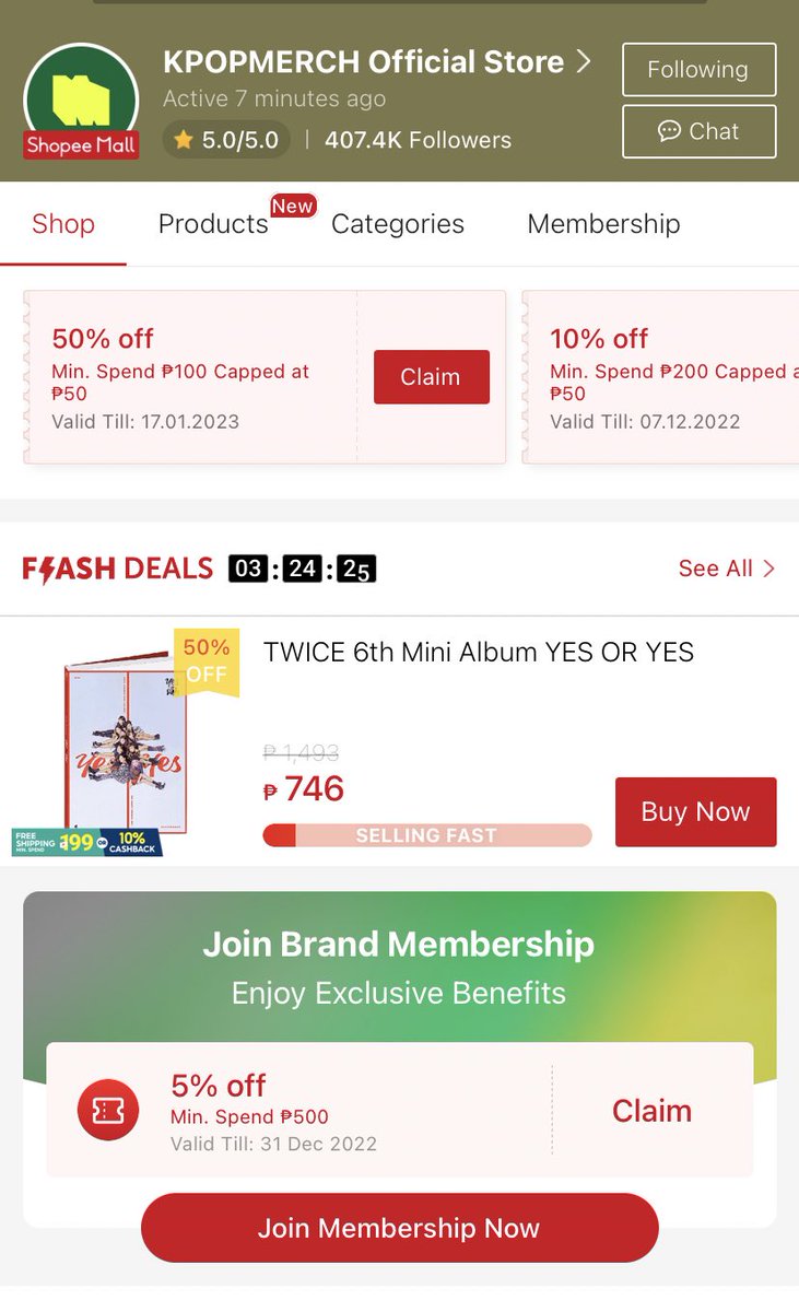 itzryuj's tweet photo. @ShopeePH ITZY in Shopee https://t.co/ieqviStS8N