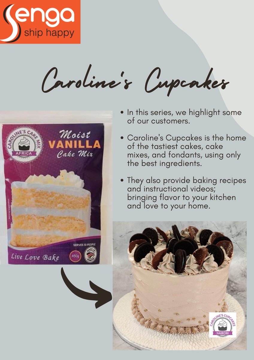 We are privileged to serve businesses that want to achieve more and are constantly innovating. 

On this #NationalCakeDay, we would like to shed the spotlight on <a href="/CupcakesNairobi/">Caroline's Cupcakes Nairobi</a> , whose tasty cake products will bring joy to you and your loved ones.