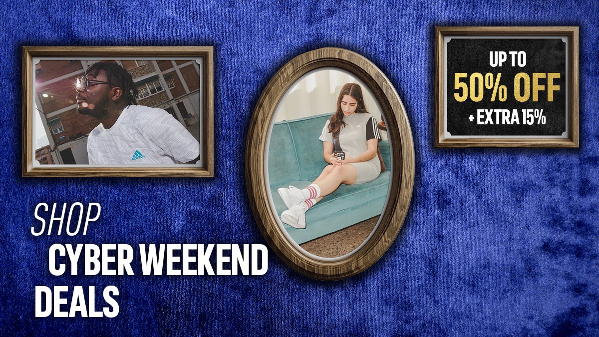 The adidas Cyber Weekend sale is now on​
Up to 50% off ​+ an extra 15%
Valid at adidas stores and on adidas.co.za

#adidasBlackFriday