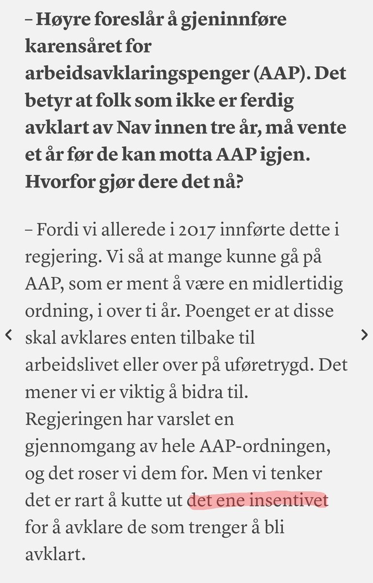 Å miste all inntekt ett helt år er i følge Høyre «det ene insentivet» for å komme i arbeid. Dette menneskesynet ødelegger livet til folk og sier mye om hvordan de tydeligvis tenker selv. <a href="/SVparti/">SV</a>