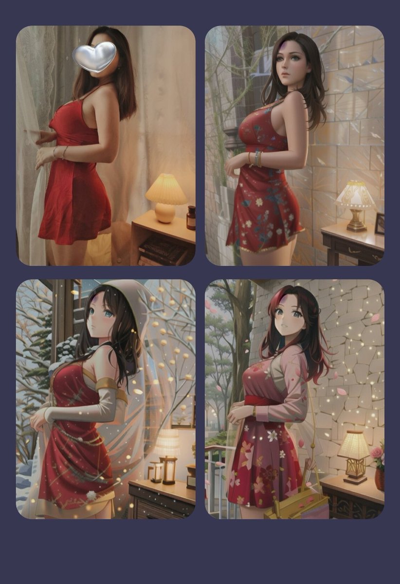 现在很流行Ai绘画呀?搞了几张，也就这两张Ai抓住了点精髓。 https://t.co/x6ydzIyezc