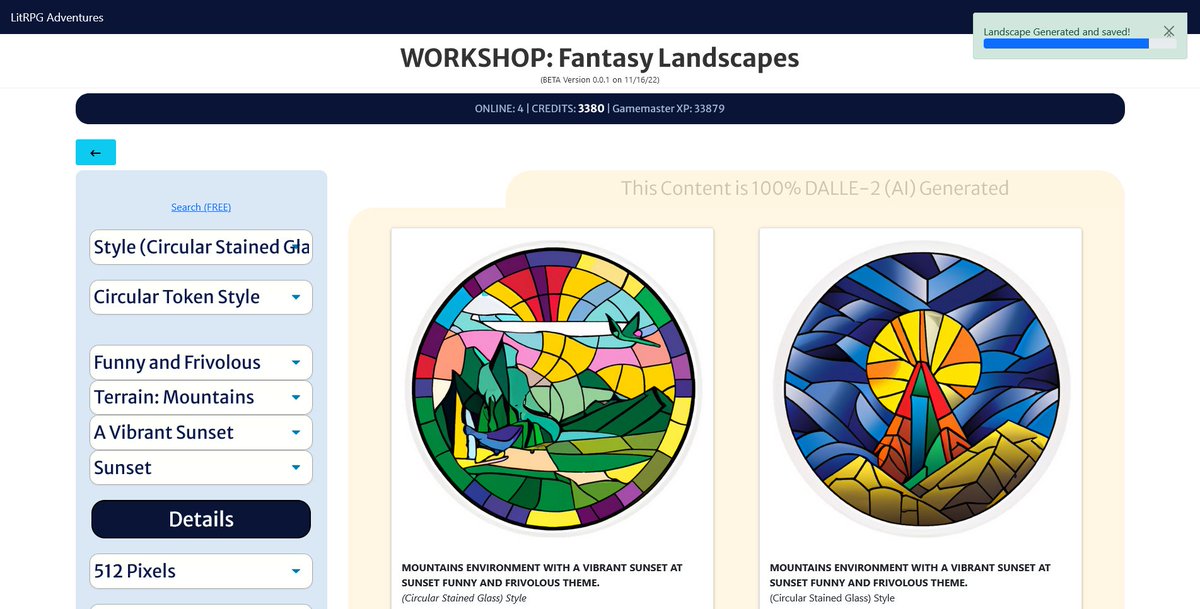 LitRPGforum's tweet photo. WORKSHOP: Fantasy Landscapes by #DALLE2 #AI
For #gamedev #DND #pathfinder or even #MERPs
https://t.co/mwx2d5j3qF
Come create with us! https://t.co/8E4bIrPptH