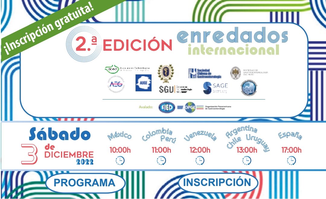 natgmorales90's tweet photo. 💣SOLO QUEDAN 7 DIAS💣

Enredados Internacional 2 Ed. Esta vez con ponentes de 11 sociedades diferentes, expertos en la materia y con muchas ganas de enseñarte! 

⏩️⏩️⏩️3 diciembre 
🔆🔆🔆online
✳️✳️✳️GRATIS

No te lo pierdas!!! @aegastro https://t.co/N00qa9nBB9