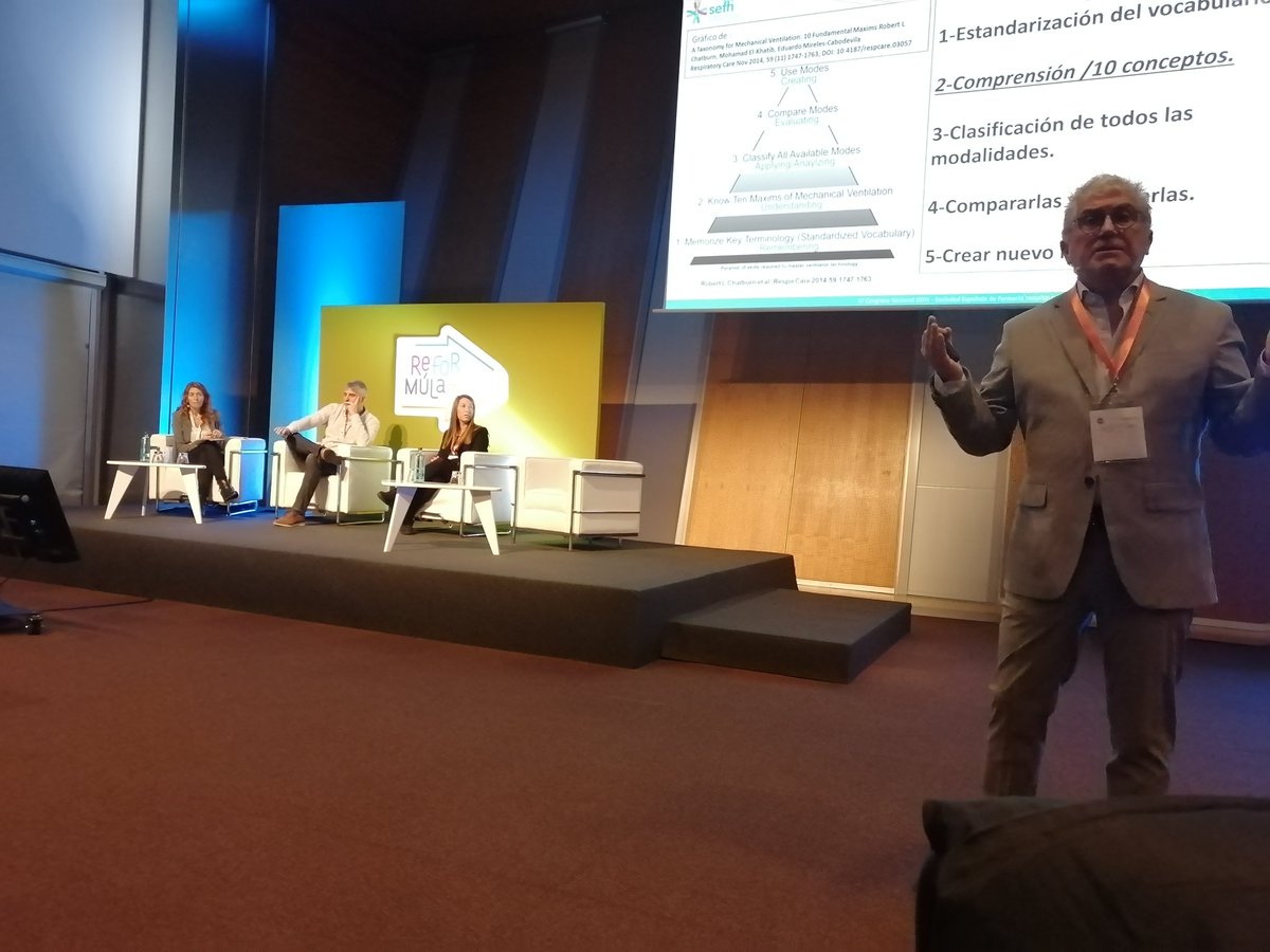 Aprendiendo conceptos básicos en ventilación mecánica, qué buen "morning" para un sábado de congreso ...<a href="/FarMIC_SEFH/">FarMIC</a>, @67CongresoSEFH