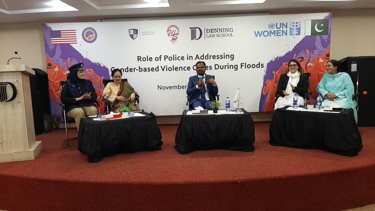 CentreLJP's tweet photo. #happeningnow

Role of Police in Addressing Gender -based Violence Cases During Floods in Pakistan at @CentreLJP today.

@ZahrahV @DrSueTariq Shahla Qureshi @KDSindhi @unwomen_pak https://t.co/RHB0AFloWf