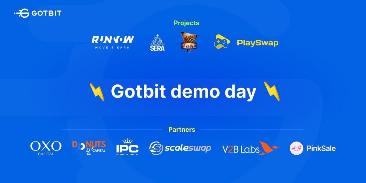 🔹 Gotbit had an outstanding Demo Day on November 21st: 6 new strategic partnerships followed!

Apply here if you are Investor/Startup that want to take visit our Demo days:
docs.google.com/forms/d/1mA81N…