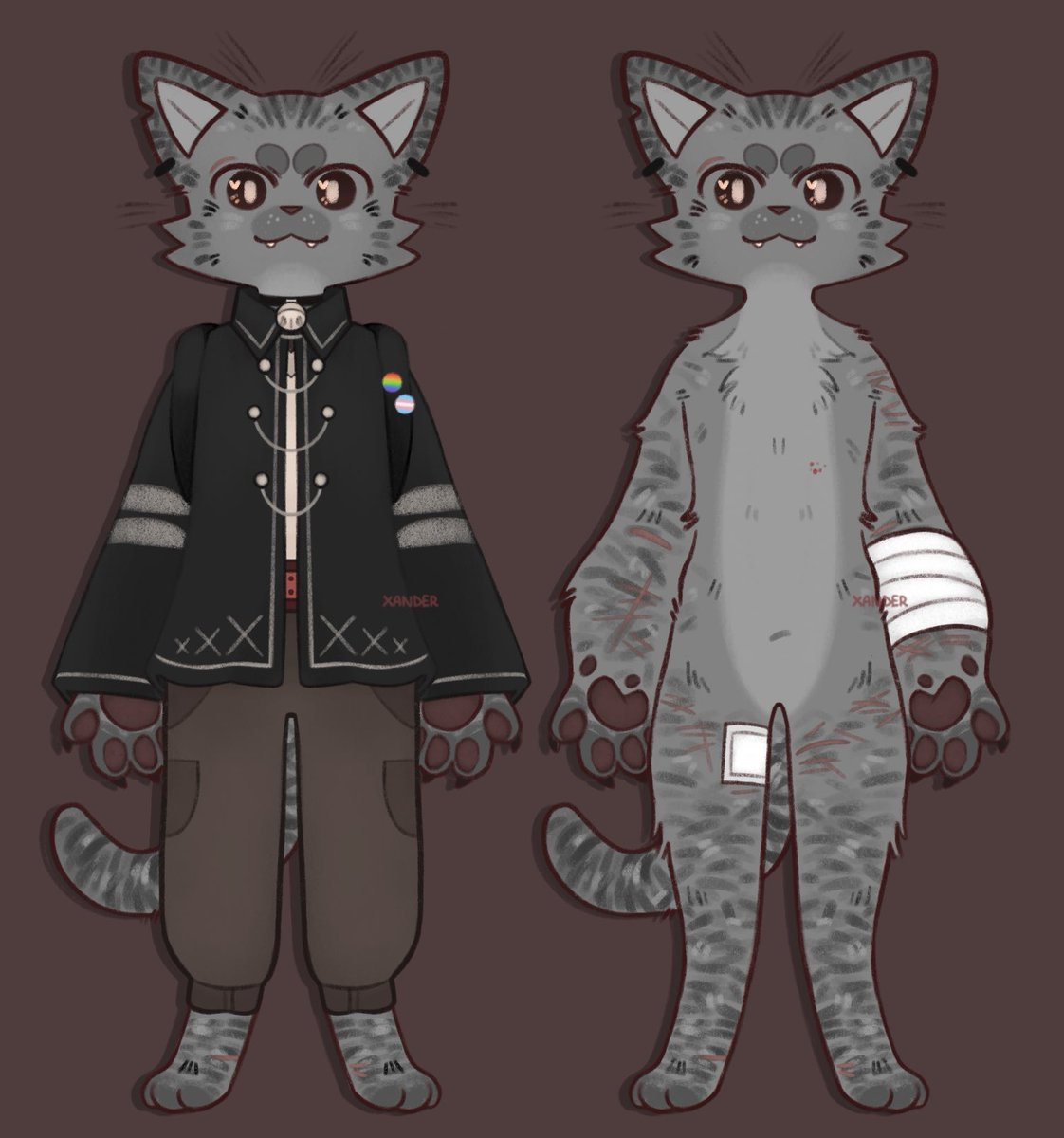 LoadingEmotions's tweet image. "Hello fellow traveler! Would you like 10 dabloons?"
76 layers and 5 hours of work but I finally have a dabloonsona 
#dabloonsona #furryart