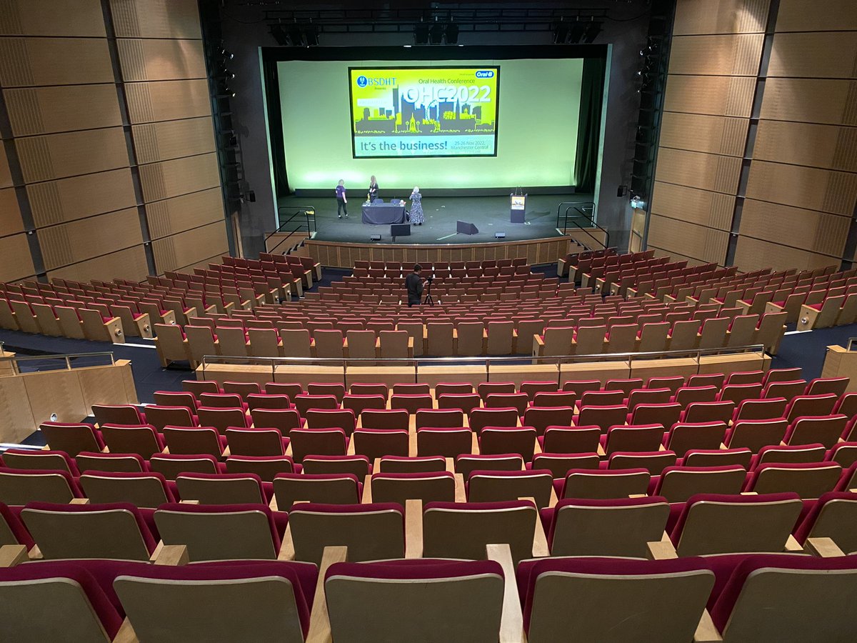 Almost ready to let the delegates in and deliver my acceptance speech at the #OHC2022. I am honoured to become President Elect of such a hardworking society. #BSDHT