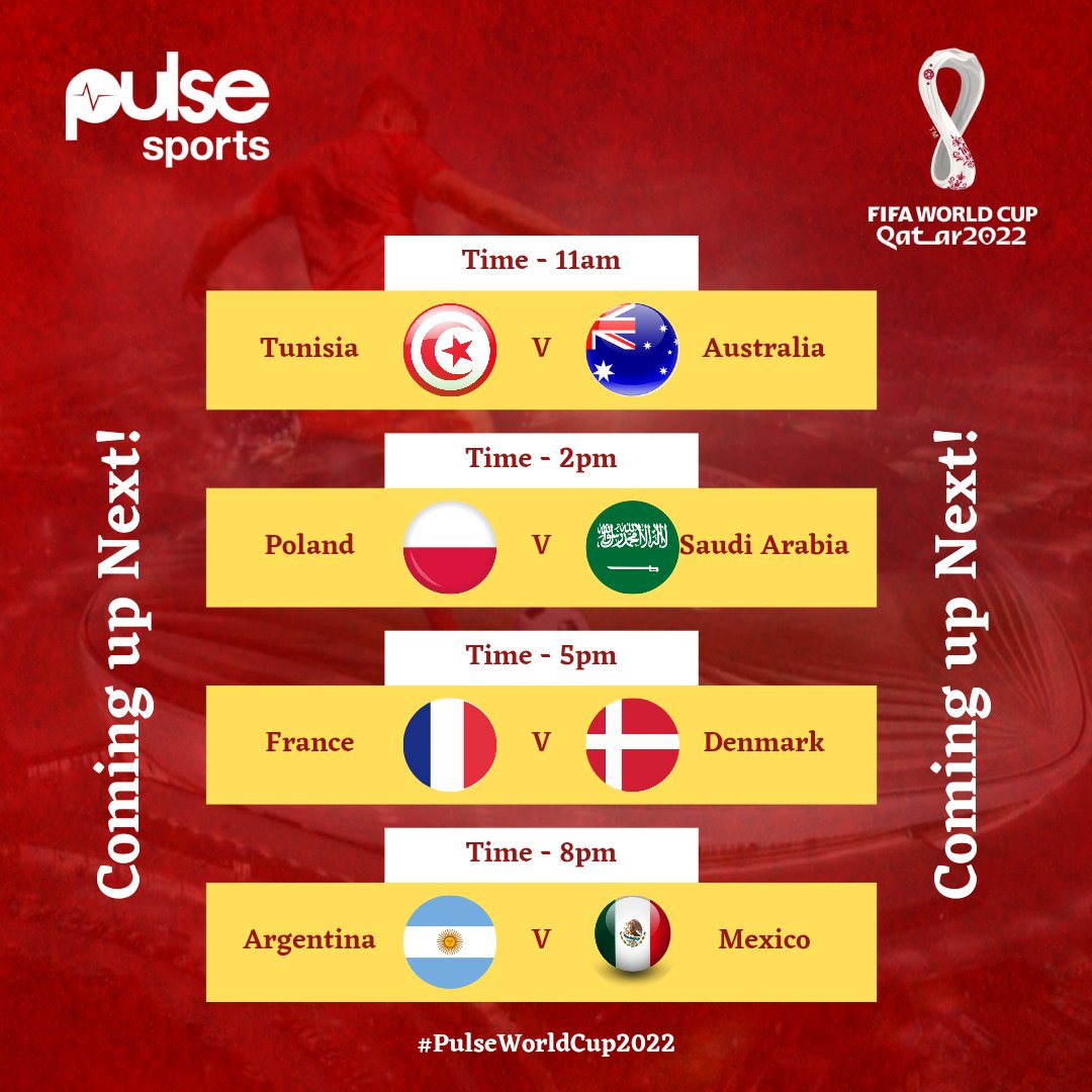 An interesting match up in the #FIFAWorldCup today as #France, #Argentina and surprise winners in the first game #SaudiArabia all take to the field. Could there be another upset brewing, what are your predictions? 🤔 #PulseSports #QatarWorldCup2022