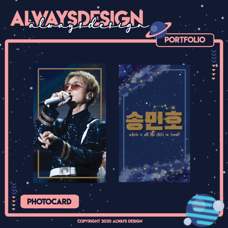alwaysdsgns's tweet photo. ALWAYSDESIGN✨

:portfolio
💌PHOTOCARD COMMISSION

#MINO https://t.co/XPn008z5nd