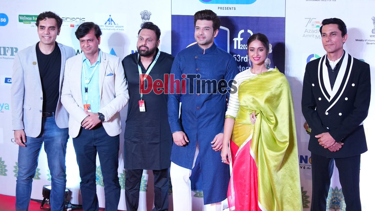 DelhiTimesTweet's tweet photo. #IFFI2022: Here are some glimpses of team #TeraKyaHogaLovely - #IleanaDCruz, @kkundrra &amp; @RandeepHooda - from Day 6 of @IFFIGoa 

#KaranKundrra #IleanaDCruz #RandeepHooda #IFFI53 #IFFI53Goa #IFFIGoa #IFFI #Cinema #TeraKyaHogaLovelyPremiere https://t.co/nfP63ZEMKH