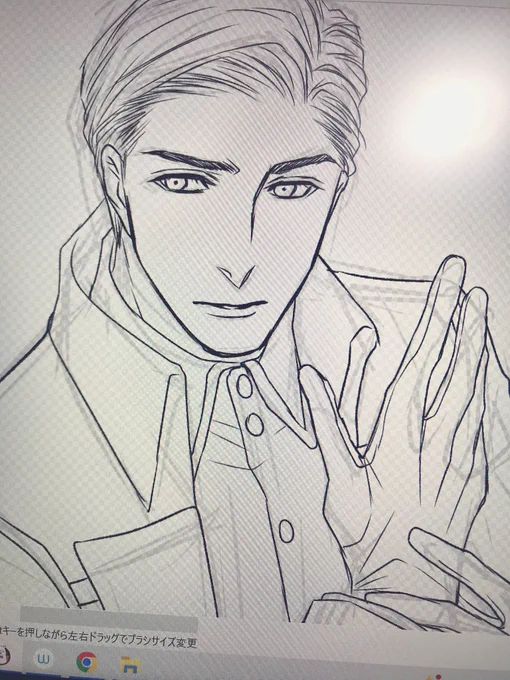 帰って来たのでお絵描き🍎 