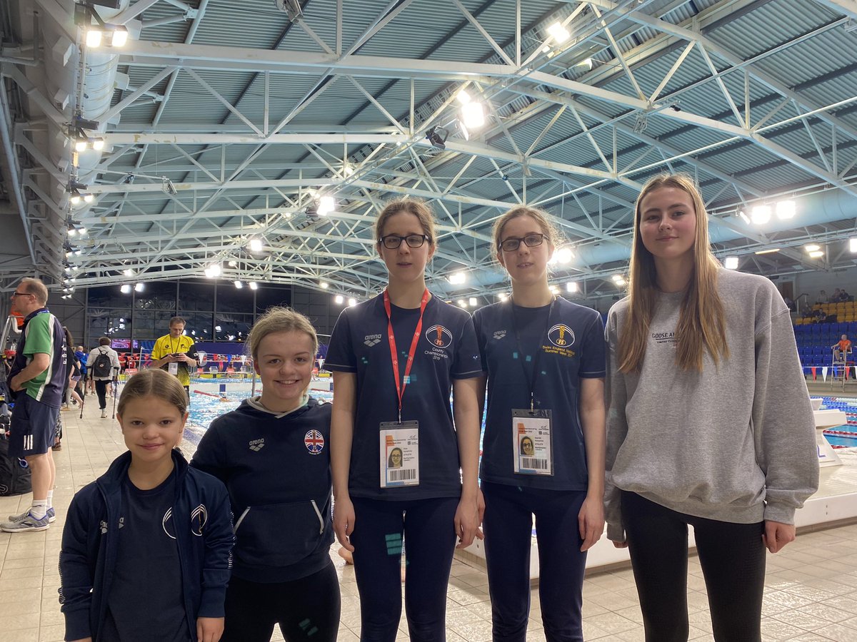 This weekend we are in action at the @britishswimming Winter Paraswimming meet in Glasgow - Rose, @maisiee26 , Eliza, Scarlett and Amber (Rushden and part time NSC) #teamarenauk