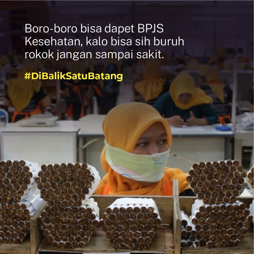 #DiBalikSatuBatang #PetaniTembakau terpapar setiap asap rokok dan berpotensi menderita penyakit bagi perokok pasif.