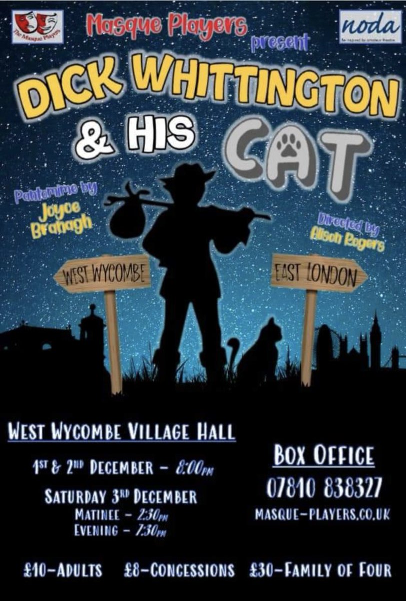fozzyjev's tweet photo. If you consider High Wycombe to be not too far away, then please come and see our warm and funny panto. Book here: https://t.co/dK76GUsXEe https://t.co/gmo1VhoZ0X