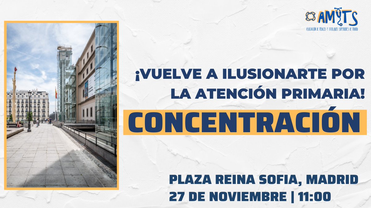 Tu médico y pediatra te necesitan...no faltes.
#porqueotraAtencionPrimariaesposible <a href="/amytsmedicos/">AMYTS</a>