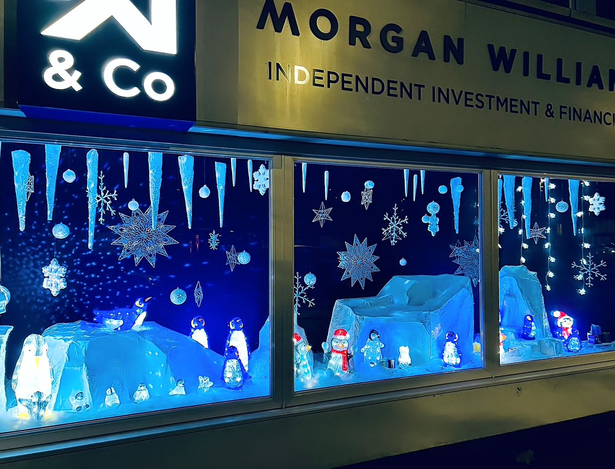 Well done <a href="/IFA_AliceB/">Alice Baker</a> you have absolutely nailed the <a href="/MWCoUK/">Morgan Williams & Co.</a> #christmas2022 window display!