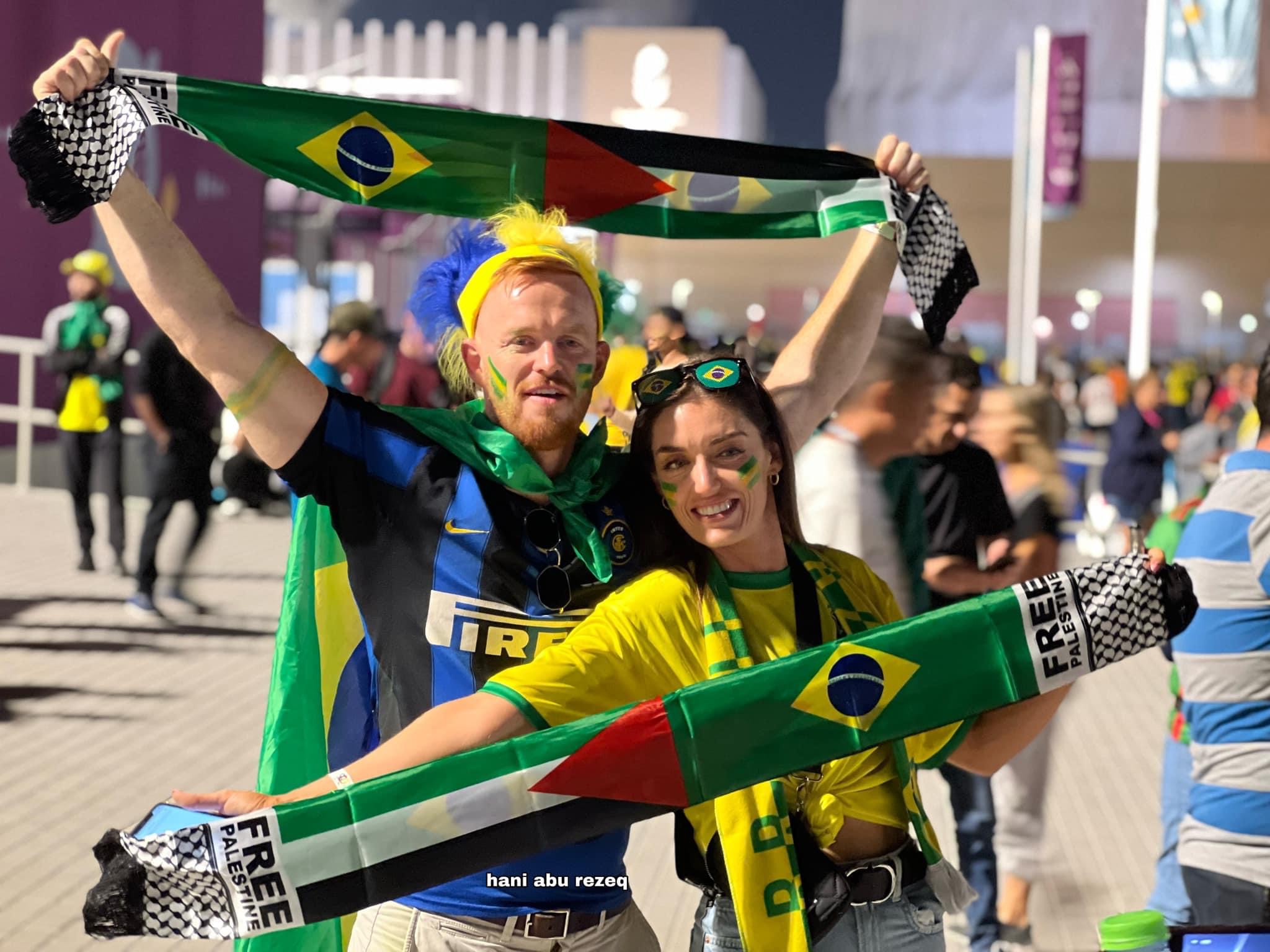 Quds News Network on Twitter "Brazilian football fans were pictured