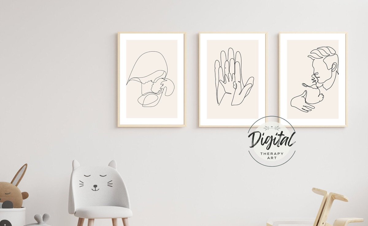 Nursery wall art line art drawing nursery printable, #bedroom #minimalist #peopleportrait #nurserywallart #bedroomprintset #abovebedprint #wallartforkids etsy.me/3GSgJBD