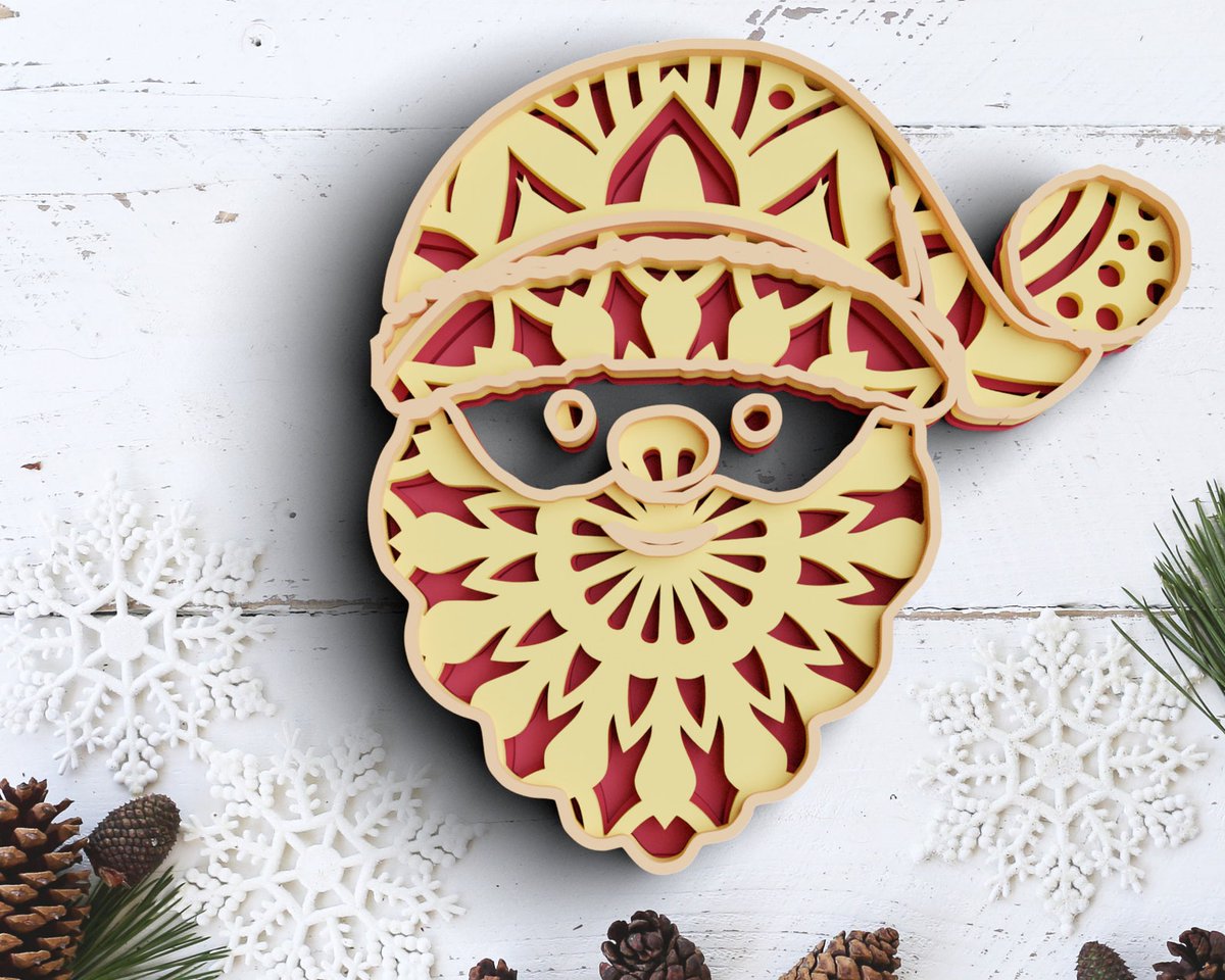 GulnaraTimokhi1's tweet photo. 3D Christmas SVG DXF - Santa Svg 3D Mandala Svg - Layered Mandala Svg files for Cricut, Laser Cut
#christmas #christmas2022 #LayeredMandalaSvg #ChristmasSvgDxf #CricutLaserCut #MandalaSvg #SantaSvg #Rishasart #EtsySeller
๐https://t.co/66ubljnirA https://t.co/PV4vaRXQbk