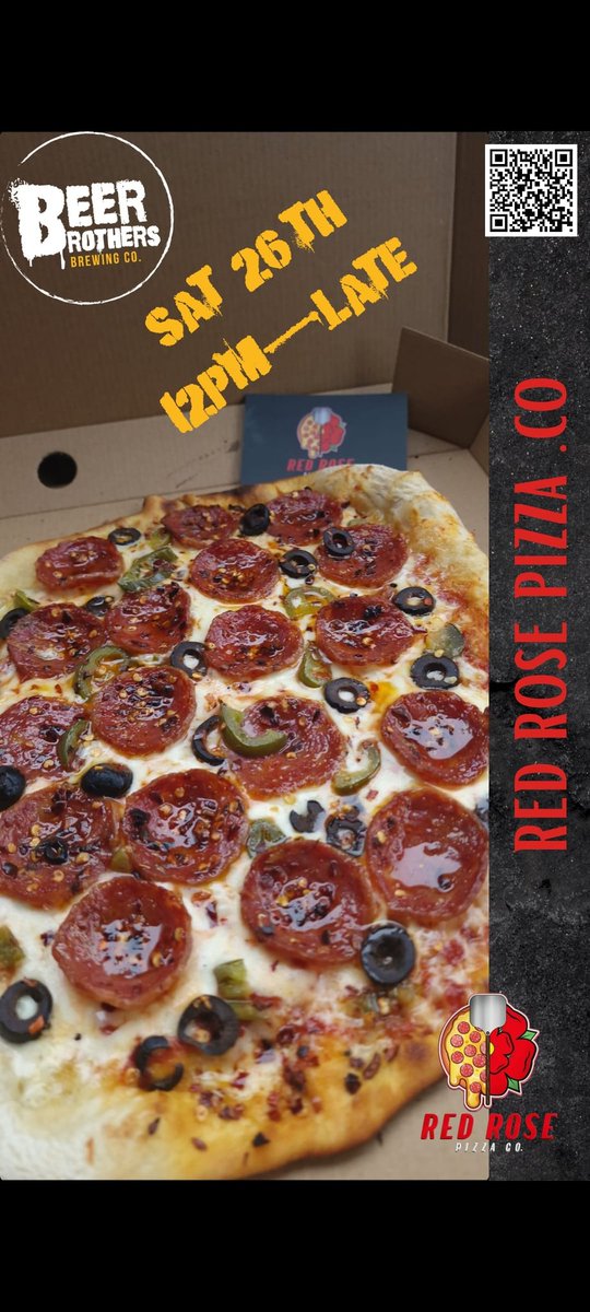 Red Rose Pizza Co (@redrosepizzaco) on Twitter photo Pizza, beer and thr world cup. π πΊ β½οΈ
What more do you want on a Saturday.
Serving from 12 till late. πΉπ
<a href="/BeerBrothersPR1/">Beer Brothers Brewery</a> Pizza, beer and thr world cup. π πΊ β½οΈ
What more do you want on a Saturday.
Serving from 12 till late. πΉπ
<a href="/BeerBrothersPR1/">Beer Brothers Brewery</a>