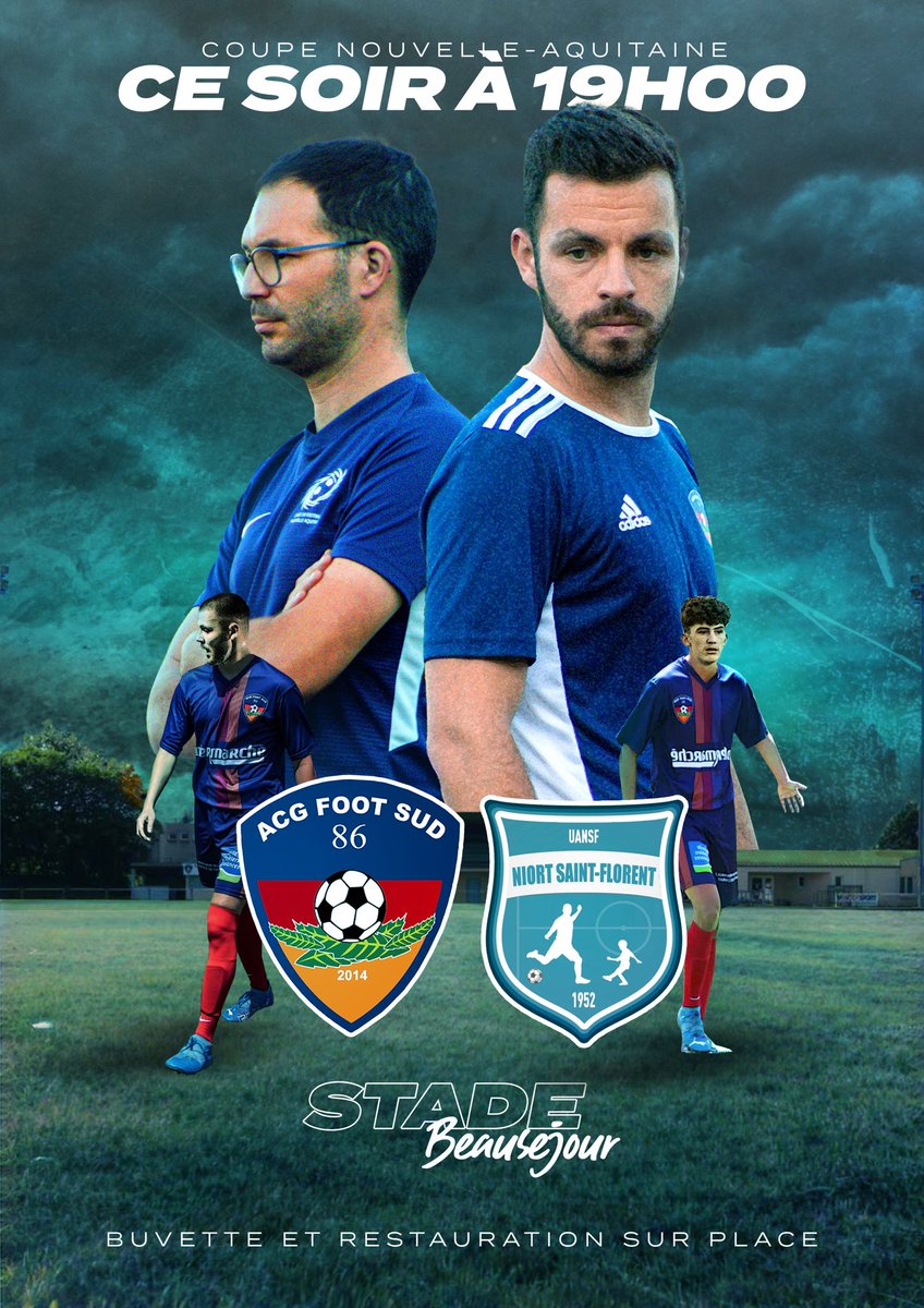 ACGFOOTSUD86's tweet photo. ðâððððð ððð ððððð â¡ïž
ð UA Niort Saint Florent (R2)
ðïž ðŠðð®ð±ð² ðð²ð®ððð²Ìð·ðŒðð¿ - ðð¶ðð¿ð®ð
ð ððŒððœð² ð¡ðŒððð²ð¹ð¹ð²-ððŸðð¶ðð®ð¶ð»ð²
ð ððµðð¬ð¬
ððšð®ð¬ ðð§ð¬ððŠðð¥ð ððšð®ð¬ ðððÌð ð¢ð¬ððð¬ !
#FORZAACG ðµðŽð https://t.co/wc3BiUkjjw