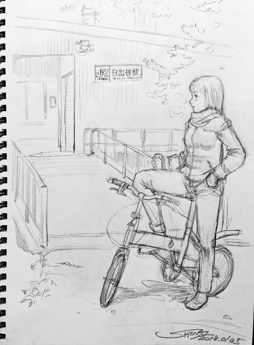 雪が降る前にプチサイクリングしたい。
行けるかな🚲
#イラスト #オリジナルキャラクター #illustration #drawing #painting #sketch #art 