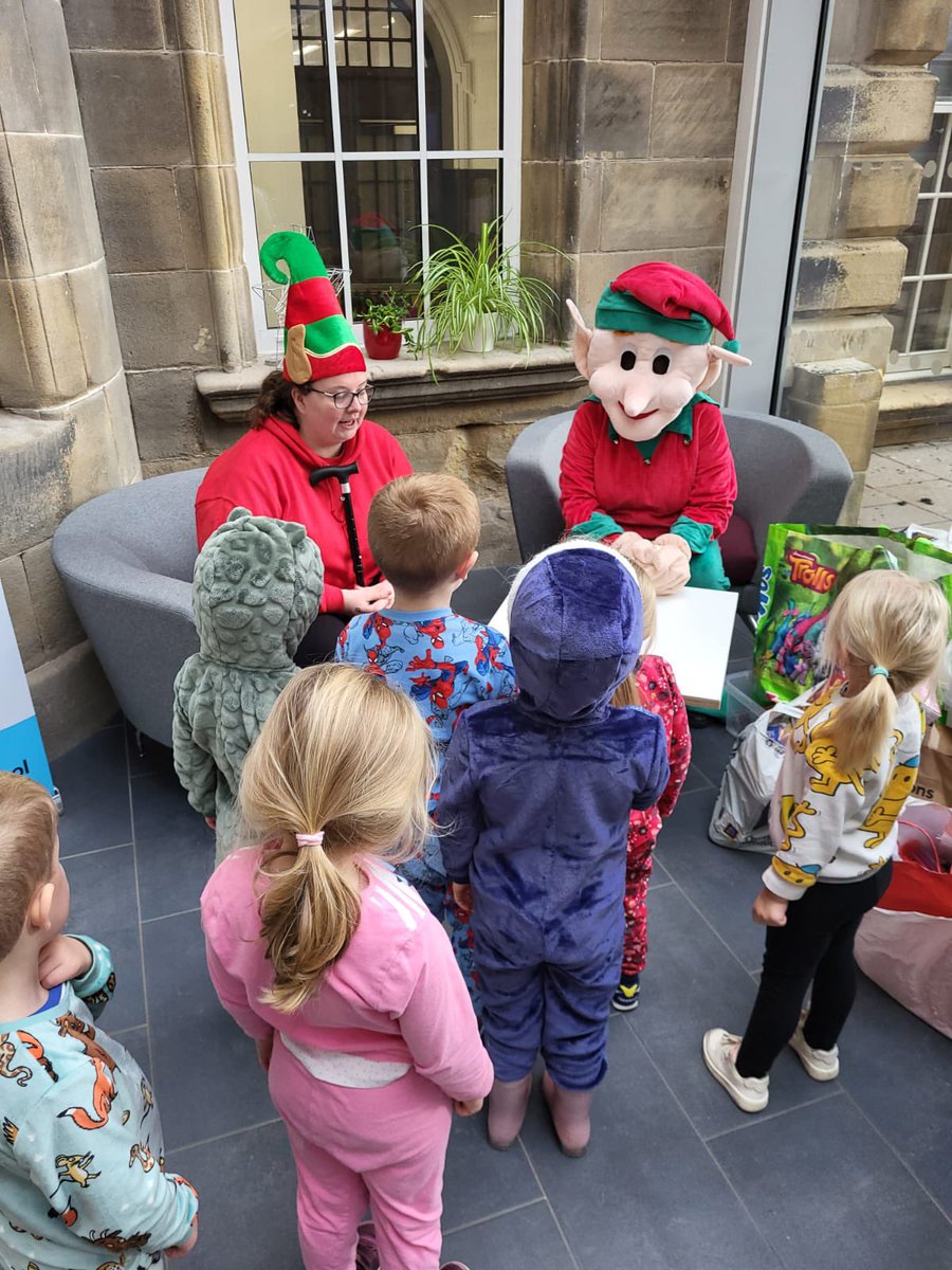 AyrGrammar's tweet photo. Some of our EYC pupils were excited  to meet an elf and handover donations to the Night Before Christmas appeal. #charityappeal #supportingourlocalcommunity https://t.co/kRPOKgTDuJ