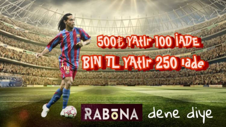 ✈️  RABONA İLE TANIŞIN !!!

🎁 500 TL YATIRIMINIZA 👉100 TL👈 IADE
🎁 1000 TL YATIRIMINIZA 👉250 TL👈 IADE

✅ İADELER İÇİN DM ATMANIZ YETERLİ ✅ 

👉 RABONA GIRIS bit.ly/rabonavip 

⏳ SON KATILIM 30 KASIM !