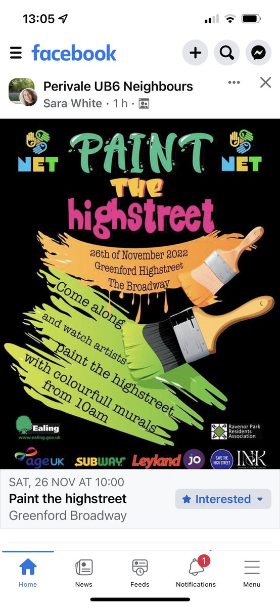 Todays the day - #Greenford residents @EalingCouncil #HighStreetTaskForce along with North Ealing Traders #NET are painting the #HighStreet planters
Why not pop along & check out local artists painting colourful #murals
All part of our #LoveEalingLoveLocal & #shoplocal campaign