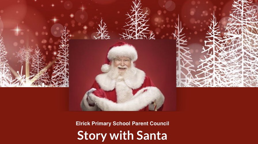 Do you know that Santa is specially coming all the way from North Pole to attend our Christmas Fayre on Sunday 4th December 12pm-3pm.
Click the link below to book it as slots are limited so hurry up!     signupgenius.com/go/8050F4BABAC…
#elrickparentcouncil
#elrickchristmas