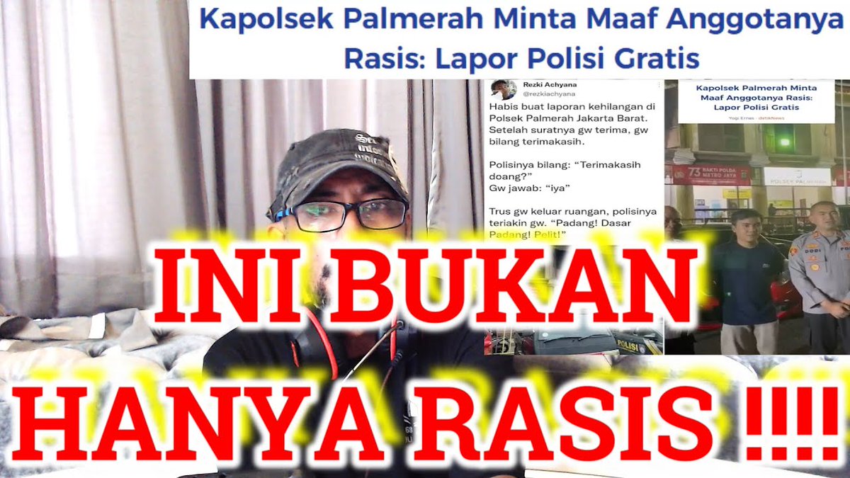 BabehAldoAje's tweet photo. KELAKUAN OKNUM POLSEK PALMERAH !!! 
INI BUKAN HANYA SEKEDAR RASIS !!!

link :
https://t.co/ujygDi9IYv

#KangenPolisiBaik 
#KangenPolisiBaik https://t.co/w18LzWp7KE