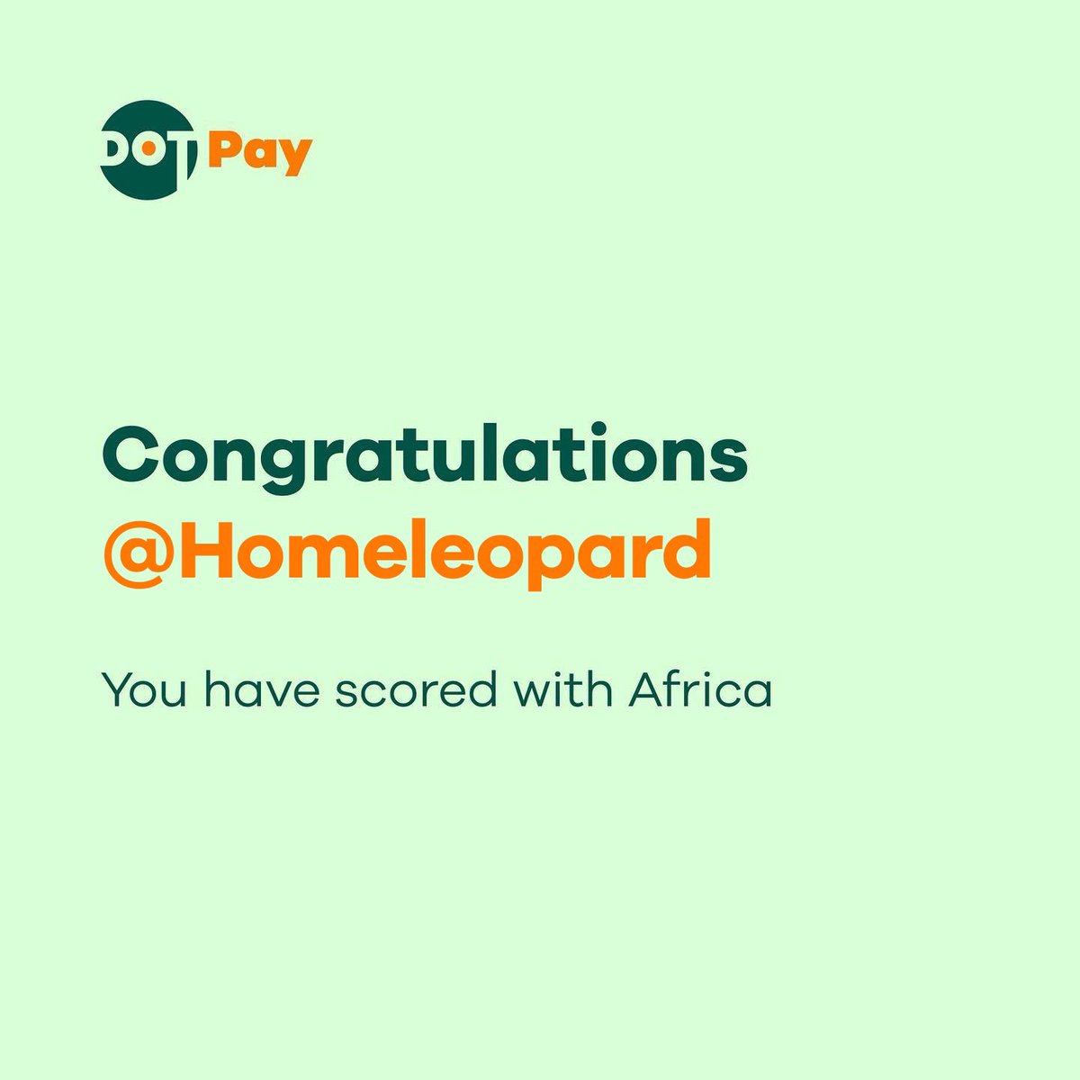 Congratulations @Homeleopard 🔥

You predicted the correct score line for Qatar Vs Senegal, retweeted the tweet and tagged two friends to follow @dotpayafrica

We have another #ScoreWithAfrica challenge coming up soon, Are you ready to win?