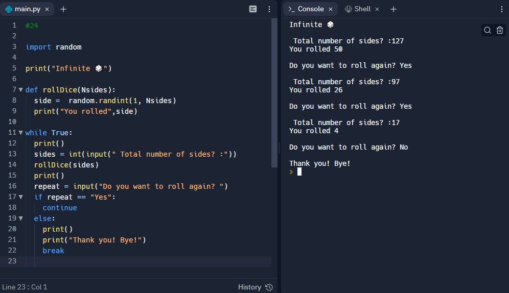 ExpectoPatrona3's tweet photo. Day 24 of #Replit100DaysOfCode was all about passing parameters to subroutines. #100DaysOfCode. Join me on @Replit https://t.co/jegusaqiGD https://t.co/8OAtdLPggj