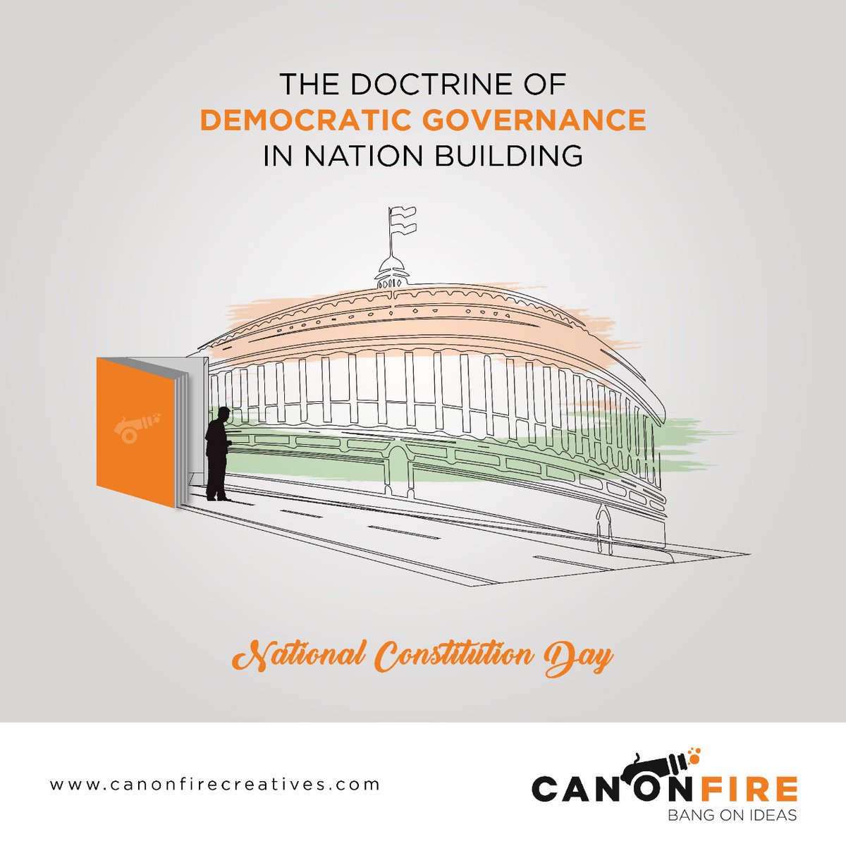 CanonfireAds's tweet photo. It's a day to mark the importance of having the Constitution of India and promote its values among citizens. National Constitution Day.

@CanonfireAds 
#NationalConstitutionDay #ConstitutionDay #ConstitutionofIndia #lawandorder #SamvidhanDiwas #india #Bhubaneswar #advertising https://t.co/Ak4d68oXDK