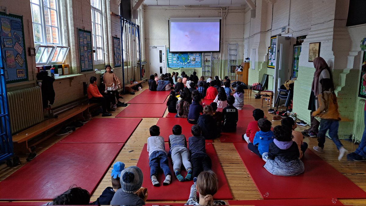 Finishing off the film, with a very welcome interruption from Mr Nunn who popped by to see how everyone  was doing! #Y4Sleepover2022