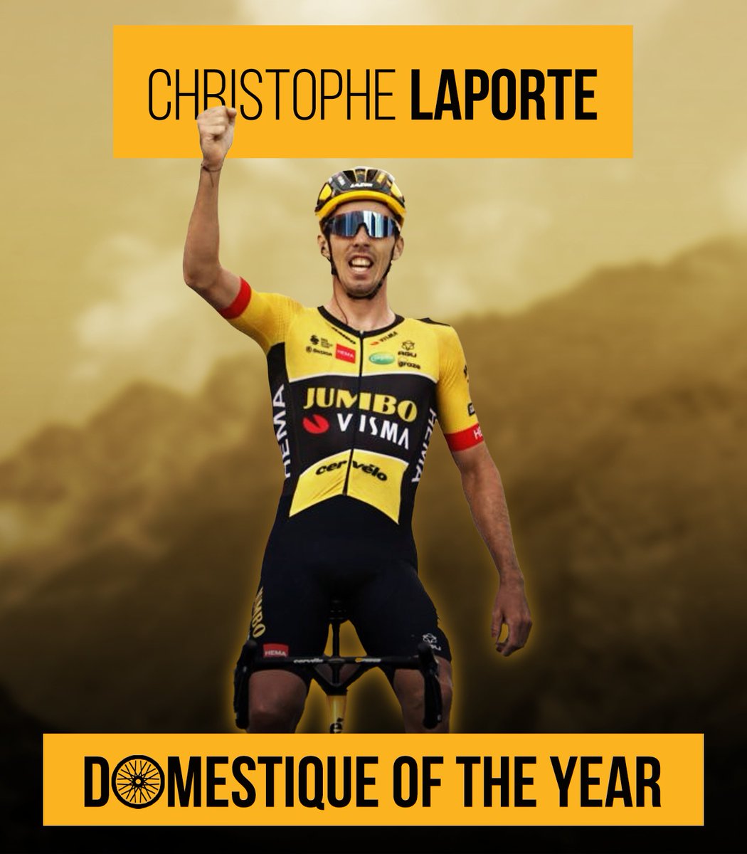 Our Domestique of the Year contest came to an end! ✅ 15 battles ✅ 22151 votes ✅ 596922 impressions @LAPORTEChristop is the deserved winner. From now on don't call him just 🇫🇷 Christophe Laporte. Call him Christophe Laporte, best domestique of 2022. 🔥 #DOTY