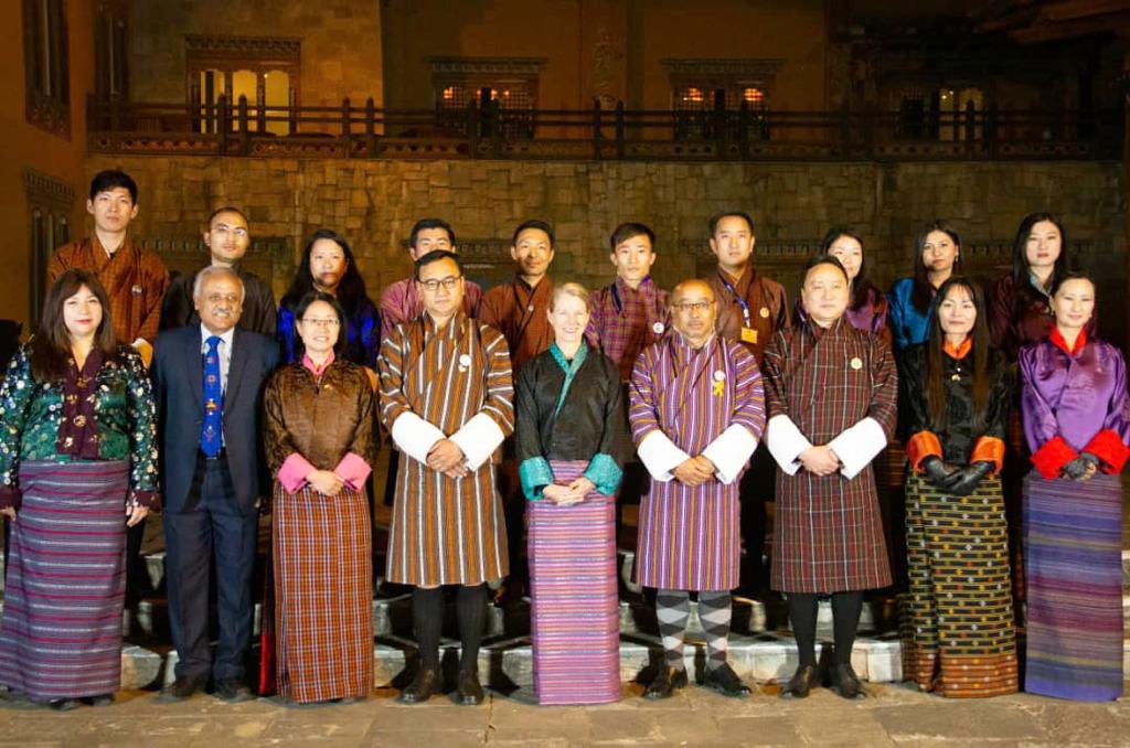 AusDHCIndia's tweet photo. Celebrated the achievements of ten talented #Bhutan @AustraliaAwards scholars set to study in 🇦🇺 in 2023, and launched a book featuring prominent Bhutanese Australia Awards alumni to celebrate 20 yrs of 🇦🇺🇧🇹 diplomtic relations. @dfat #20yrsofAusBhutan #education #StudyinAus https://t.co/VNHnNBiOlj