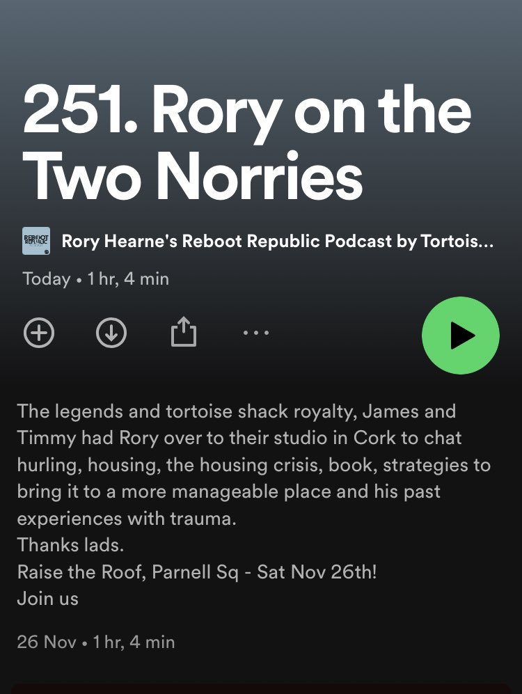 Trickstersworld's tweet image. Rory on the Two Norries. #RaiseTheRoof 

open.spotify.com/episode/08OzVo…

podcasts.apple.com/ie/podcast/130…
