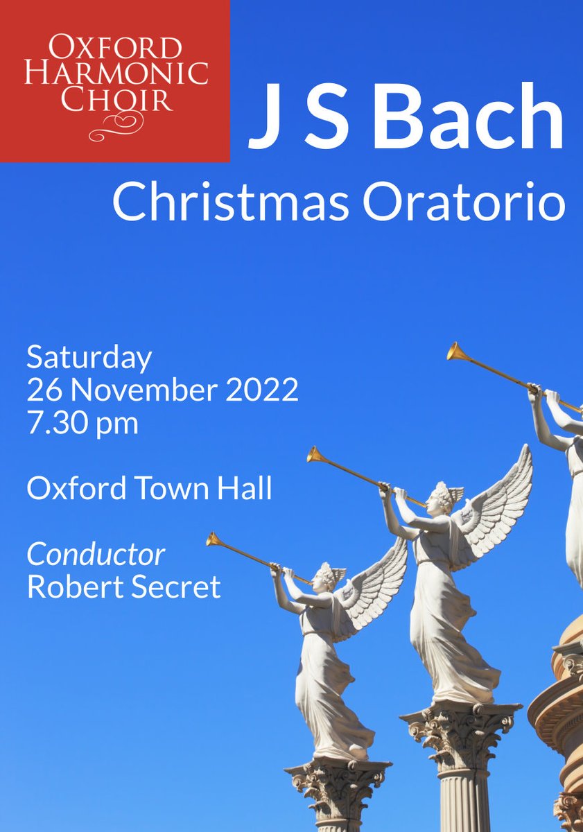 TONIGHT! Doors open at 7pm. Tickets on the door. @OxfordTownHall #Oxford #concert #Bach