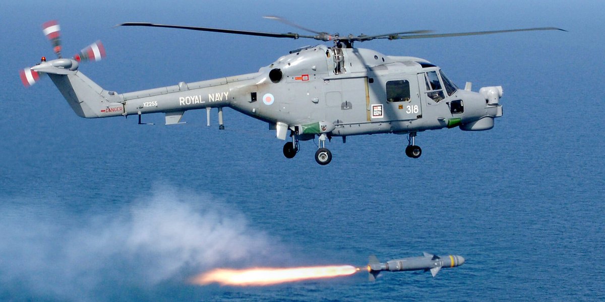 #OnThisDay and the 2 weeks that followed in 1991, <a href="/royalnavy/">Royal Navy</a> Lynx Helicopters from HM Ships: BRAZEN, GLOUCESTER< CARDIFF &amp; MANCHESTER neutralised 25% of the Iraqi Navy at Bubiyat Channel using the Sea Skua anti-ship missile.