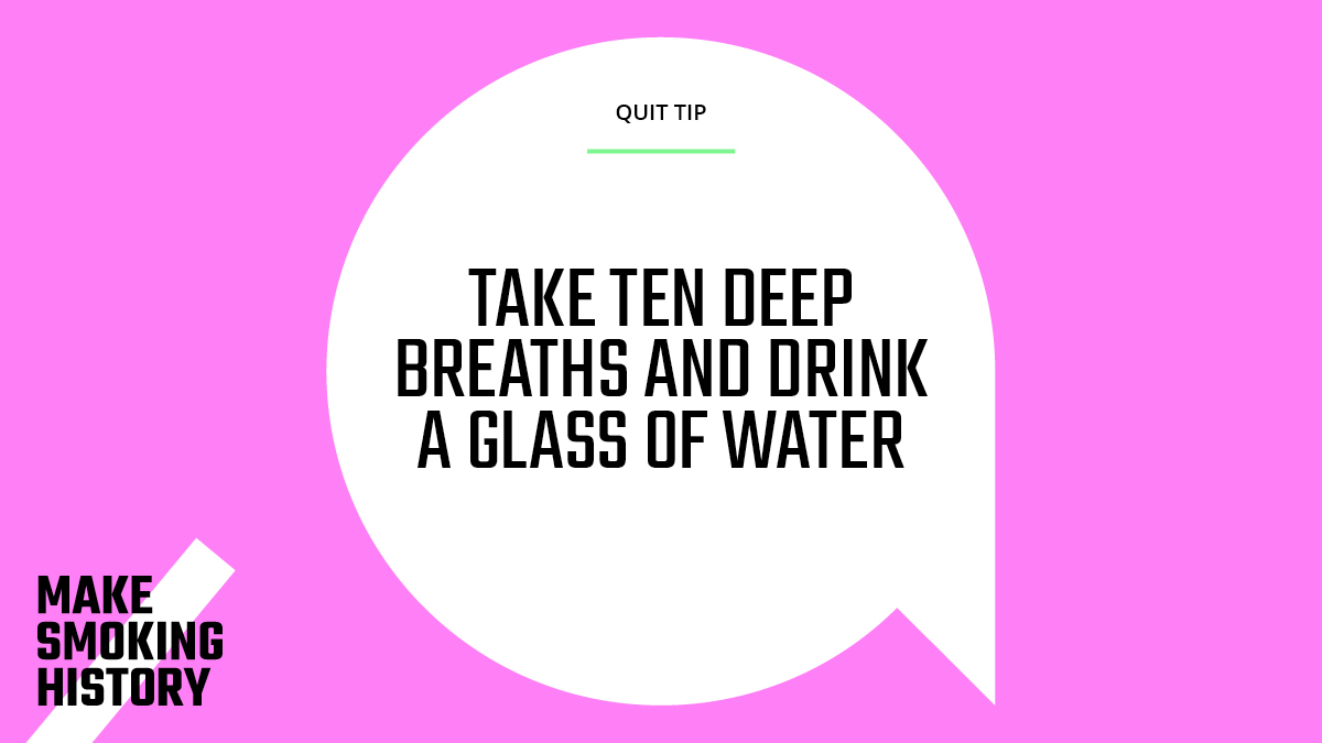 SmokeHistoryGM's tweet photo. If youโre looking for ways to distract yourself from cigarette cravings, this #QuitTip is a great way to keep your hands, body and mind busy.
๐ขQuitters โ what life hacks helped you when you gave up smoking? Let us know your quit tips! https://t.co/CVDD6IJbuJ