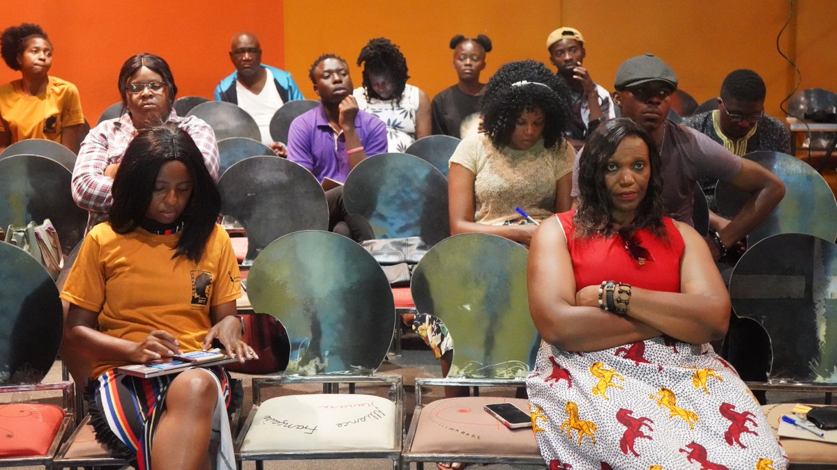 yaza_sa's tweet image. Here&apos;s how you attend a masterclass. The audience at @AFHarare were really prepared to hear from Spanish director Silvia Venegas who shared her production tips. This is part of day 3 of the IIFF .@WFOZICAPA .@EfieZethu #womeninfilm #femalefilmakers